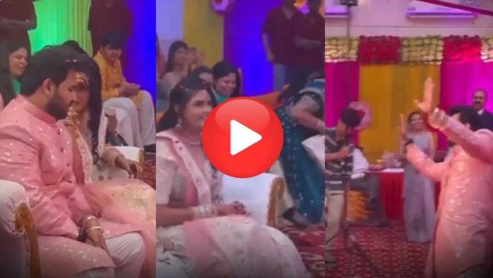 Groom gave such a surprise to the bride, four moons took place in the gathering - see powerful VIDEO