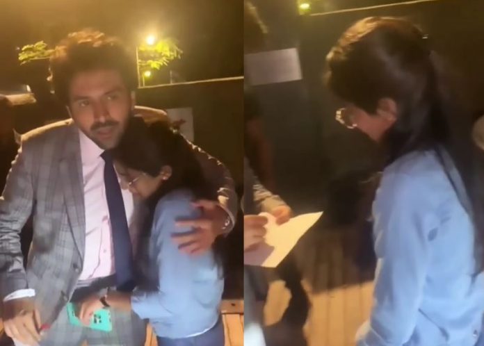 Kartik Aaryan Video Fan cried seeing Karthik Aryan, actor's style robbed users' hearts - watch video