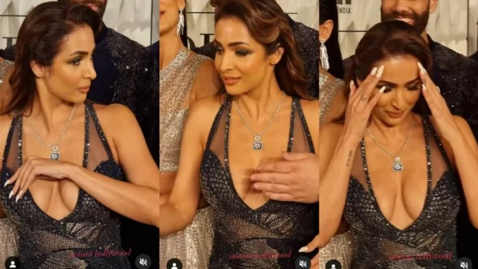 Malaika Arora Video Seeing Malaika in deep neck dress, the person crossed all the limits, did the cleavage....