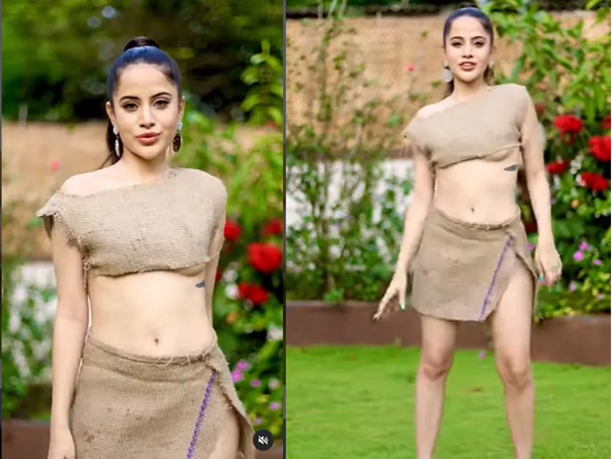 Now Urfi Javed was Seen in a Dress Made of SIM Card. - Rojgar Gyaan