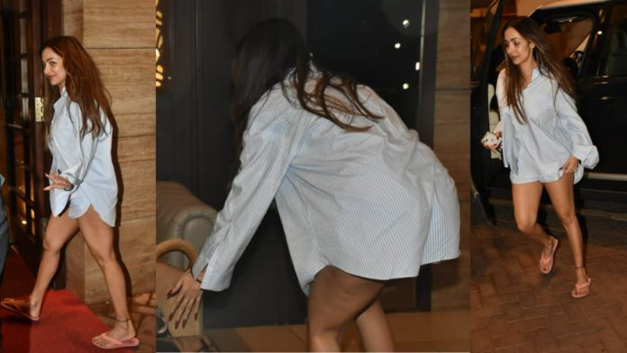 Malaika Arora bowed down wearing an excessively short dress, then such pictures came to the fore, fans were intoxicated after seeing