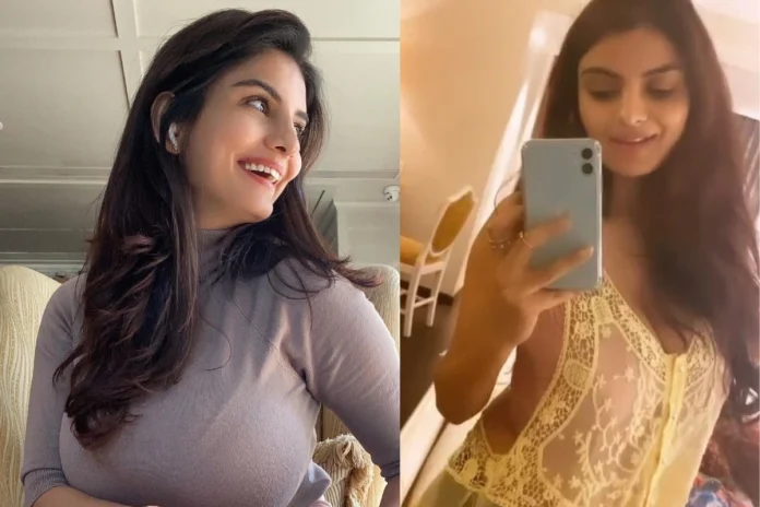 Anveshi Jain made internet crash in pink velvet blouse after sensuous pallu drop moment - Watch