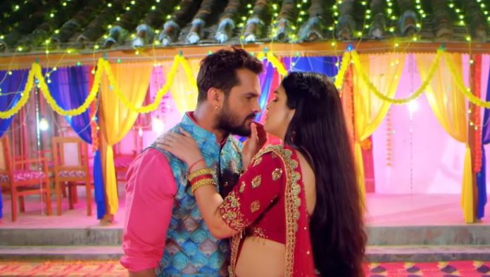 Bhojpuri Song: Amrapali Dubey gets romantic with Khesari Lal for Nirhua, watch video