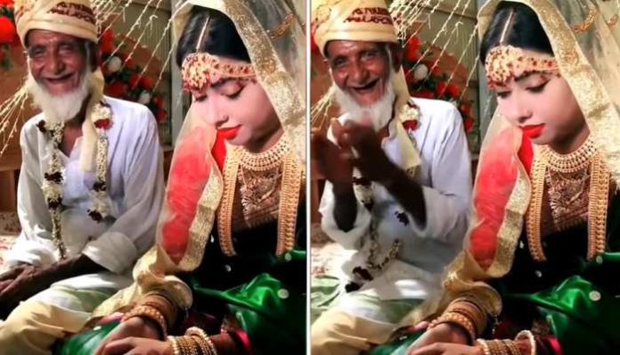Bride Groom Video: Elderly man got married to 25 year old girl, see how was the reaction of the bride Bride Groom Video: Elderly man got married to 25 year old girl, see how was the reaction of the bride