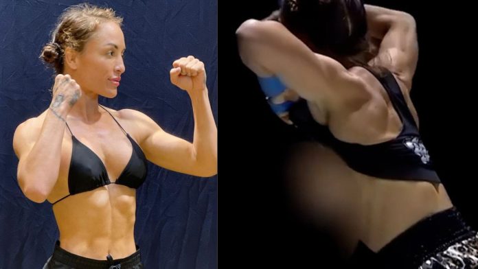 Female boxer lost consciousness in the joy of victory, showed her private part by raising the T-shirt. VIDEO Viral Female boxer lost consciousness in the joy of victory, showed her private part by raising the T-shirt. VIDEO Viral