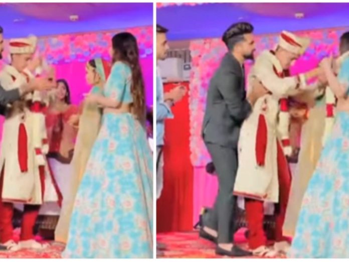 Groom wore Jaimala to his sister-in-law, the bride kept beating her head – watch video