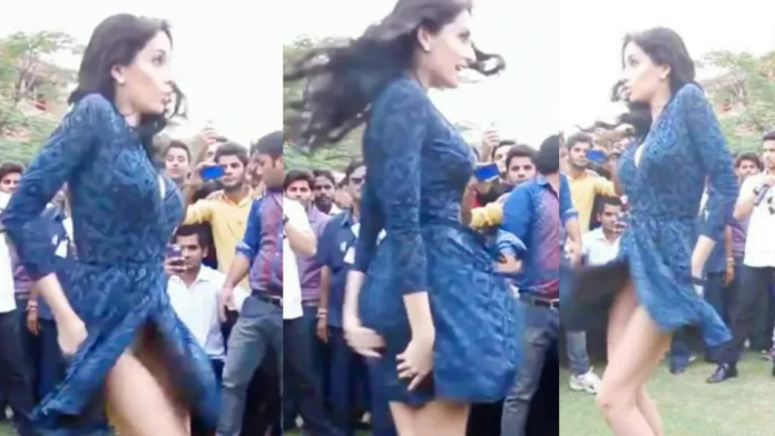 Nora Fatehi was dancing in the park, when the gust of wind made the work bad!