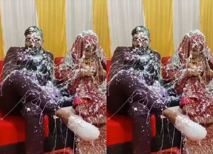 Weding Video Friends made poor jokes with the bride and groom, spoiled all the clothes on the stage, then something like this happened