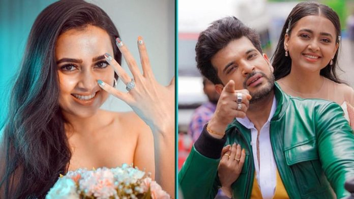 Karan Kundrra and Tejashwi Prakash got engaged! Actress flaunts diamond ring, photos go viral