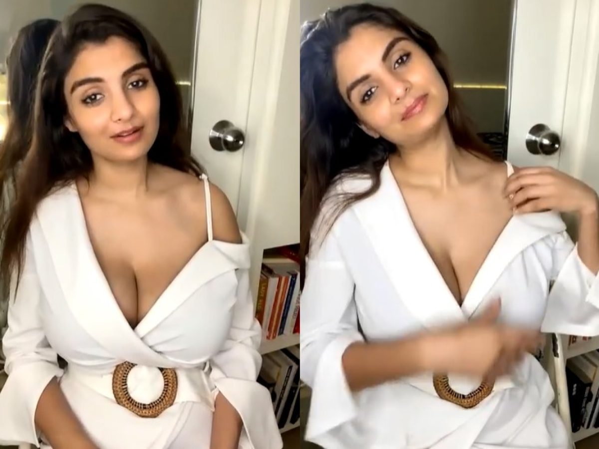 Actress Anveshi Jain's blouse slipped on the set in front of people, the  video was captured in the camera, there was a ruckus on the internet -  informalnewz