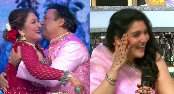 Govinda kissed his wife while dancing and the daughter blushed and hid her face - watch video