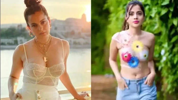 Kangana Ranaut caught Urfi's side, shared a photo and said such a thing