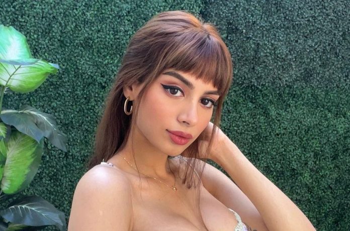 Khushi Kapoor made a bo*ld photoshoot wearing a very deep neck dress without a bra, pictures went viral Khushi Kapoor made a bo*ld photoshoot wearing a very deep neck dress without a bra, pictures went viral