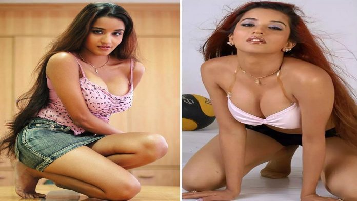 Actress Monalisa flaunts bralette in open shirt, bo*ld photos captured in camera