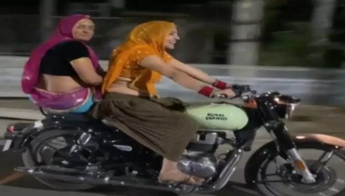 Video: Desi sister-in-law's cool swag, video of her runing a bullet went viral