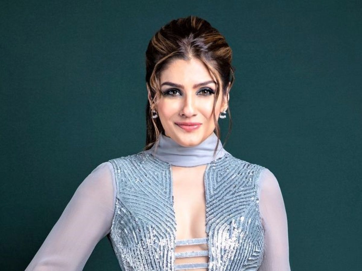 Ravina Sexy Vivo Hd - Raveena Tandon's bo*ldness did not stop even at the age of 48, glamorous  style shown in transparent Thigh high slit saree - informalnewz