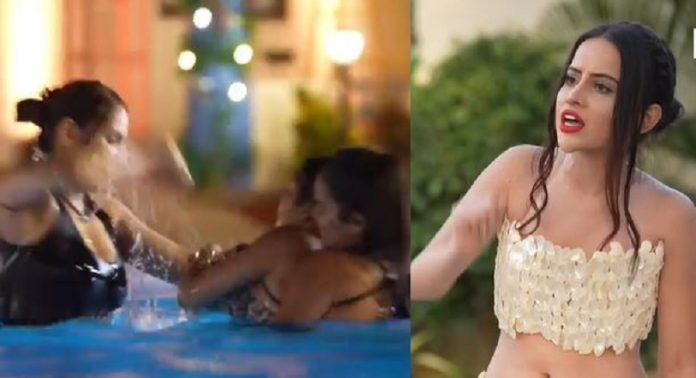 Urfi Javed reached Splitsvilla in search of true love, catfight took place in the pool on the very first day - Watch Video