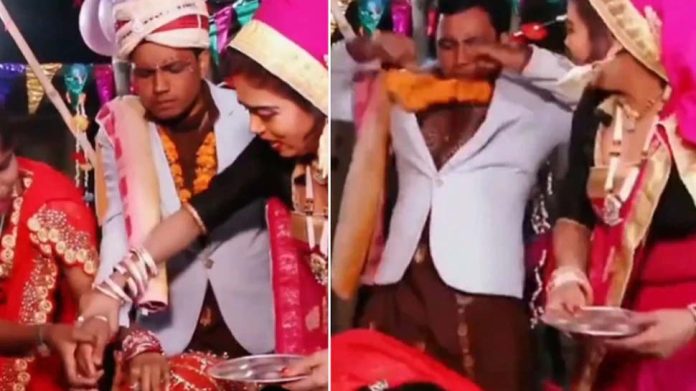 Weding Video: Bride put garland groom, friends did such a thing people got amazed, wedding video viral in social media