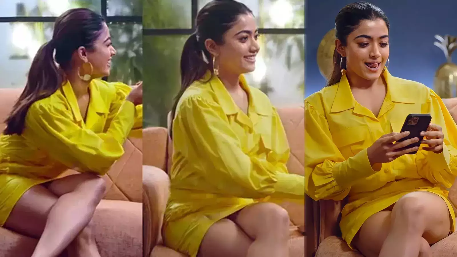 South Actress Rashmika Mandanna became victim of Oops Moment