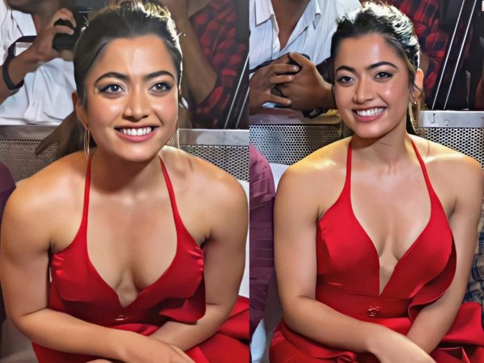 South Actress Rashmika Mandanna became victim of Oops Moment, everything was seen in the process of changing the sitting position