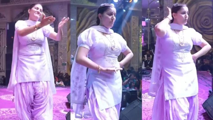 Sapna Chowdhary rested on the cords wearing a backless dress, did such a tremendous dance on Haryanvi song, video went viral