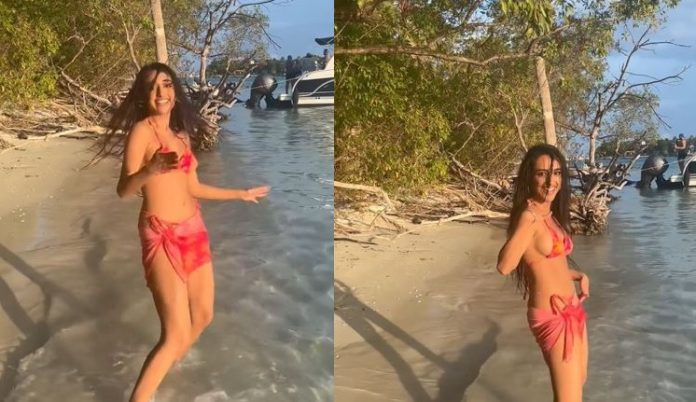Video: Girl wearing bikini danced on the song 'Tip-Tip Barsa Pani', people said - created ruckus Video: Girl wearing bikini danced on the song 'Tip-Tip Barsa Pani', people said - created ruckus