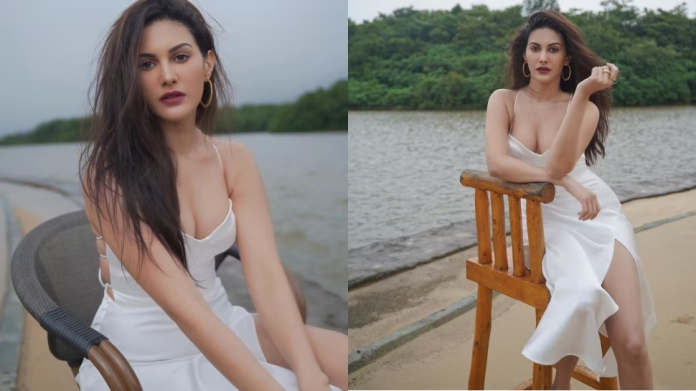 Amyra Dastur Ho*t Photos : Haseena did such a photoshoot in a se*xy dress on the river bank, bo*ld pictures raised the internet