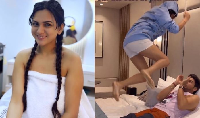 Anupama' fame Anuj Kapadia was thrown on the bed by wife, such a bet of WWE, you will be shocked to see the video