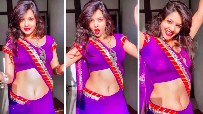 Bhabhi Dance Video: Bhabhi shakes thin waist on the song 'Bheegi Bheegi Raaton Mein', fans go crazy after seeing bold moves
