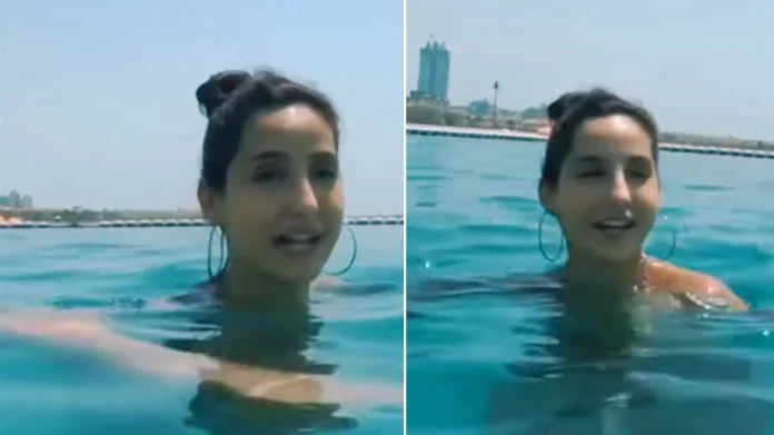 Nora Fatehi went topless and dived in the sea, the bo*ld video is going viral