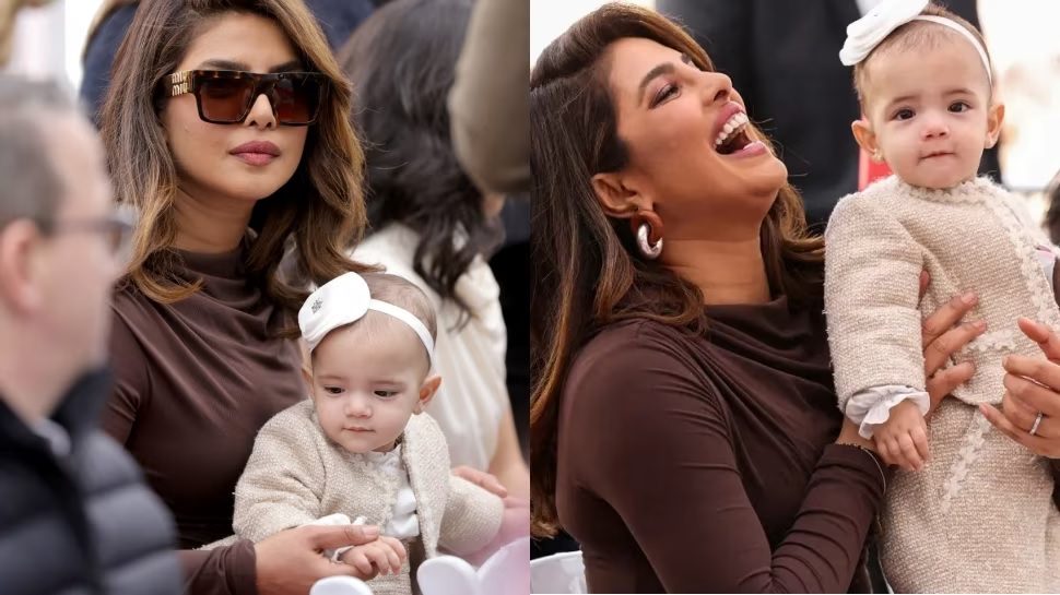 Priyanka Chopra's daughter's face surfaced, Malti Marie was seen sitting on her mother's lap