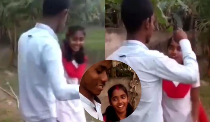 Viral Video The boy started doing this work after calling his girlfriend in the park! video viral