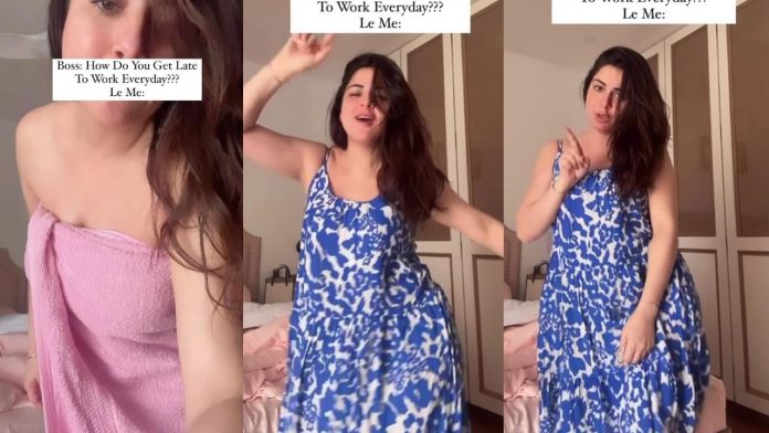 Shraddha Arya Video: Shraddha Arya made a reel wearing only a towel, fans went crazy after watching the video