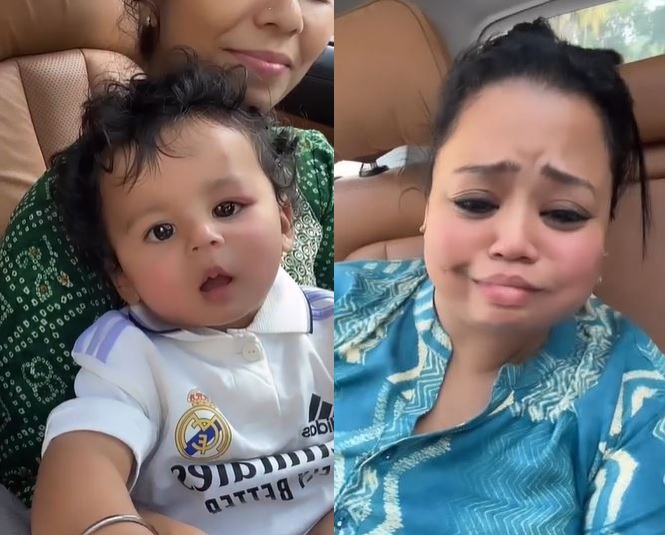 Bharti Singh wept bitterly when son Gola did not say 'mamma', watch viral  video - informalnewz