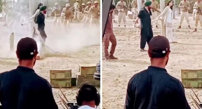 Gadar 2 scene leaked online: Fight scene leaked from the set of Gadar 2, Sunny Deol broke the pole this time, Watch Video