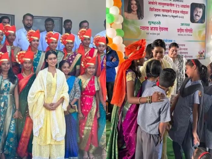 Nysa Devgan won hearts in ethnic look, Ajay Devgan's darling was seen inspiring students