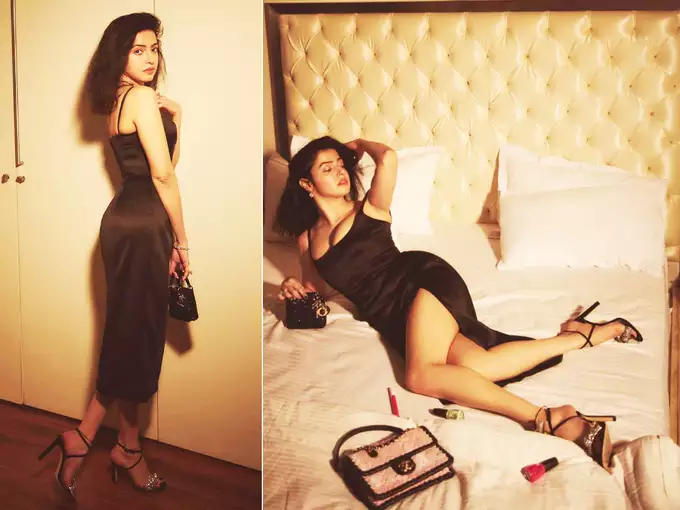 Divya Khosla Kumar mother of a child goes bold, wears a slit dress shares bo*ld pictures lying in a sexy pose-fans going crazy watching this