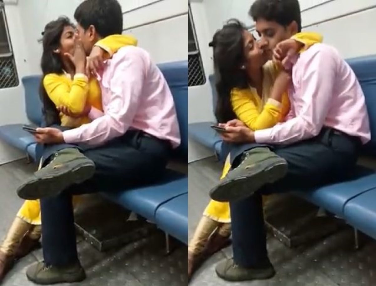 Watch : Intimate video of couple in Mumbai local train goes viral -  informalnewz