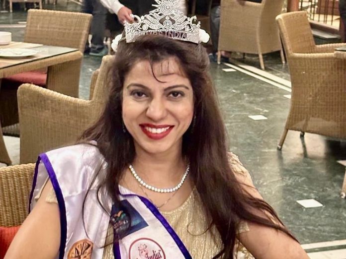 Jyoti Arora won the title of 'Mrs India 2023', Crown decorated on the head of astrologer Jyoti Arora won the title of 'Mrs India 2023', Crown decorated on the head of astrologer