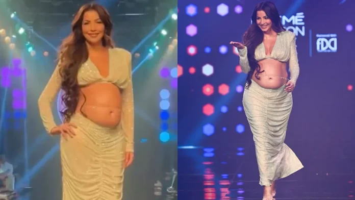 Tina Ambani's niece Antara Marwah flaunts baby bump on ramp at Lakme Fashion Week, video goes viral