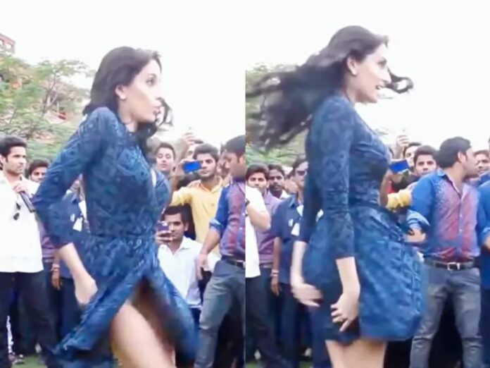 Nora Fatehi was dancing in the park, dress flew in the air and then everything inside was visible, video went viral