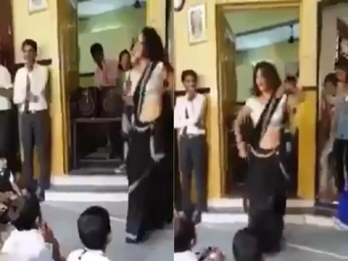 Viral Video: Sapna Choudhary's craze overshadows teacher in school, students feel shy after seeing her bo*ld moves