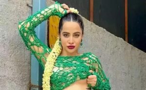 Urfi Javed showed her latest look in a transparent dress without