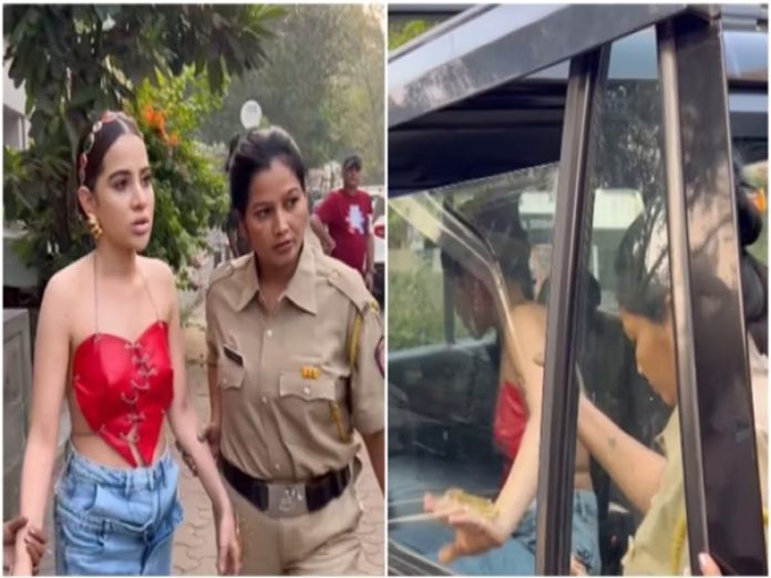 Urfi gets into trouble for wearing short clothes, Mumbai Police arrests her, watch Video