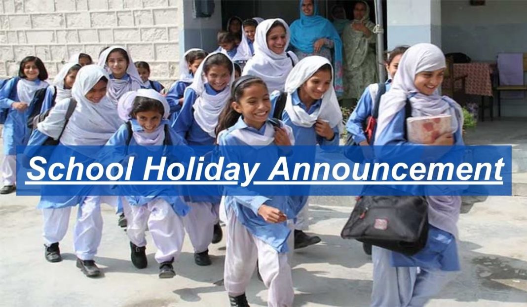 Schools Holiday: Big News! Schools closed from primary to 8th class ...