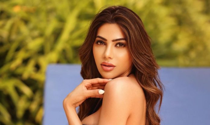 Nikki Tamboli's glamorous avatar was seen, her style set the pool on fire Nikki Tamboli's glamorous avatar was seen, her style set the pool on fire