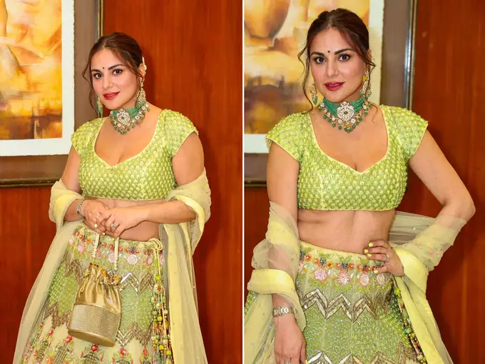 Shraddha Arya attended her friend's wedding in desi clothes, you