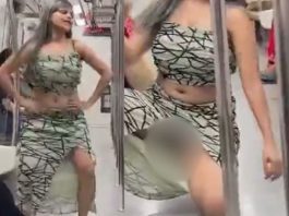 Girl starts dancing dirty in ladies coach of Delhi Metro; crossing all limits of obscenity - Watch