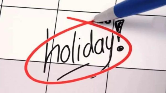 declared holiday
