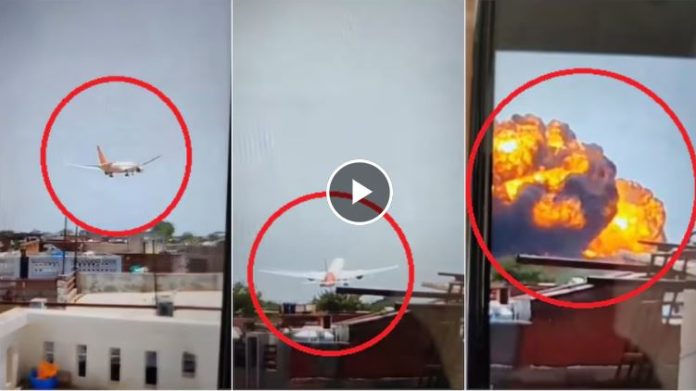 Air India plane going to London crashes in Ahmedabad soon after take off